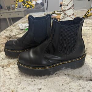 Dr. Martens Black Platform Ankle Boots